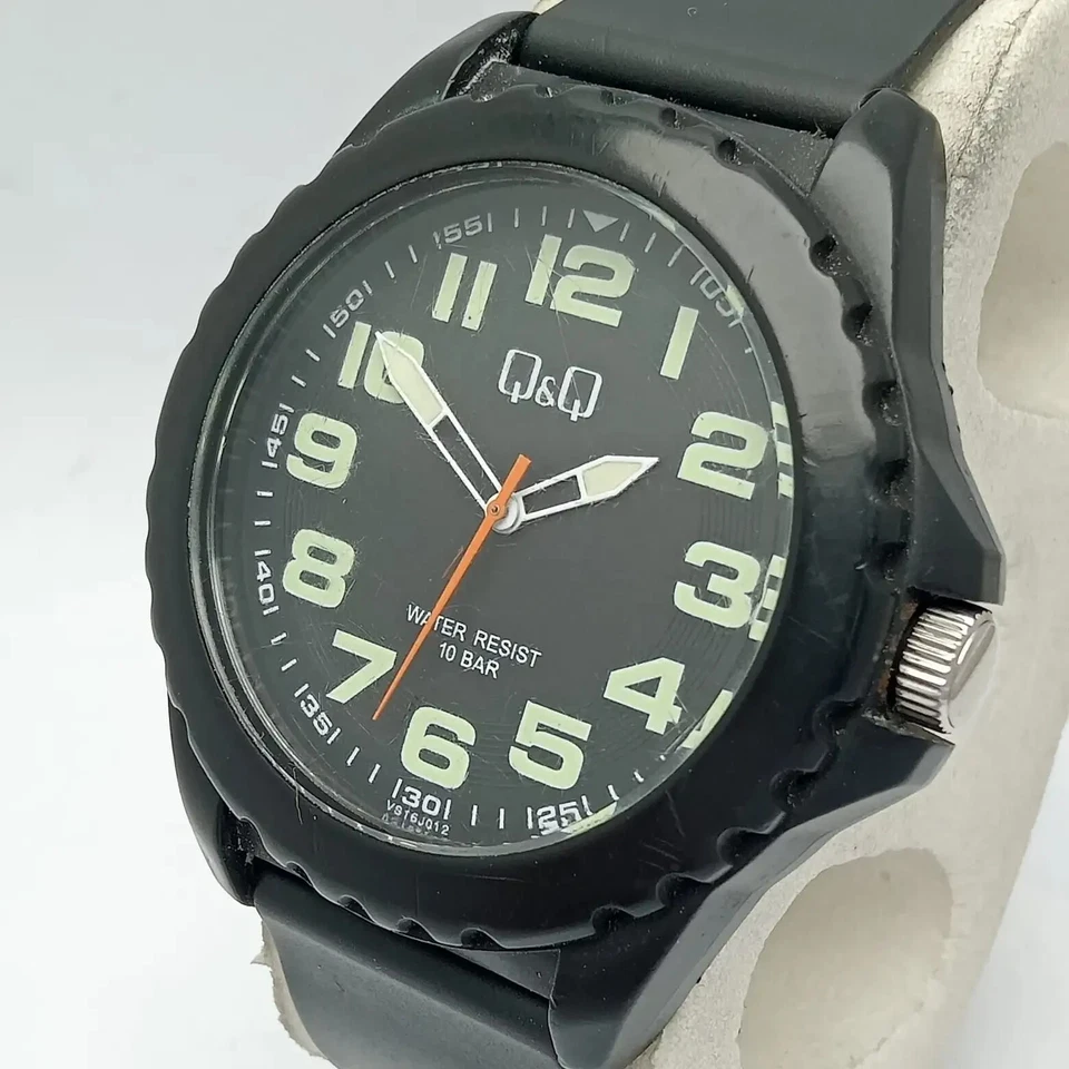 Q&Q Military Dial Quartz Vintage Men’s Watch - Image 1 of 4
