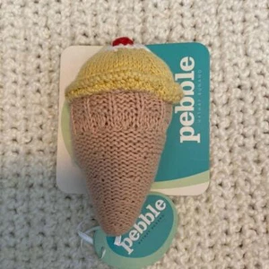 Pebble Child Handmade Fair Trade Ice Cream Baby Rattle Toy New with tag NWT - Picture 1 of 5