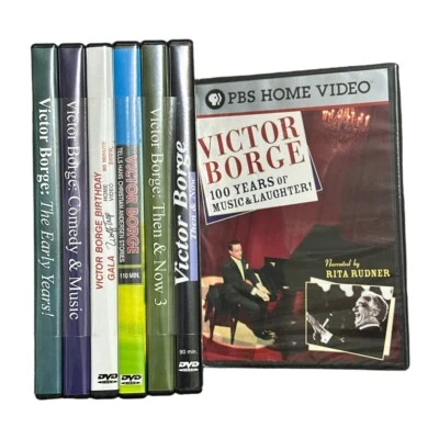 7 Victor Borge DVDs Then & Now Hans Christian Anderson Early Years Birthday Gala - Image 1 of 4