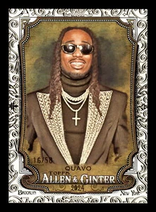 2024 Topps Allen & Ginter QUAVO GOLD FOIL FILAGREE 16/50 #241 - Picture 1 of 2