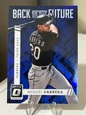 2016 Donruss Optic Back To The Future BLUE #BF2 Miguel Cabrera SN 019/149 🔥⚾🔥