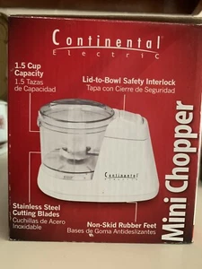 Mini Chopper 1.5cup Capacity by Continental - Picture 1 of 7