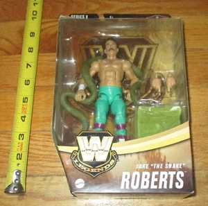 2020 WWE WWF Mattel Jake Snake Roberts Legends 8 Elite Wrestling Figure Chase - Picture 1 of 3