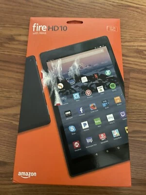 Amazon Fire HD 10 Tablet 7th Generation - Charcoal Black - Image 1 of 2