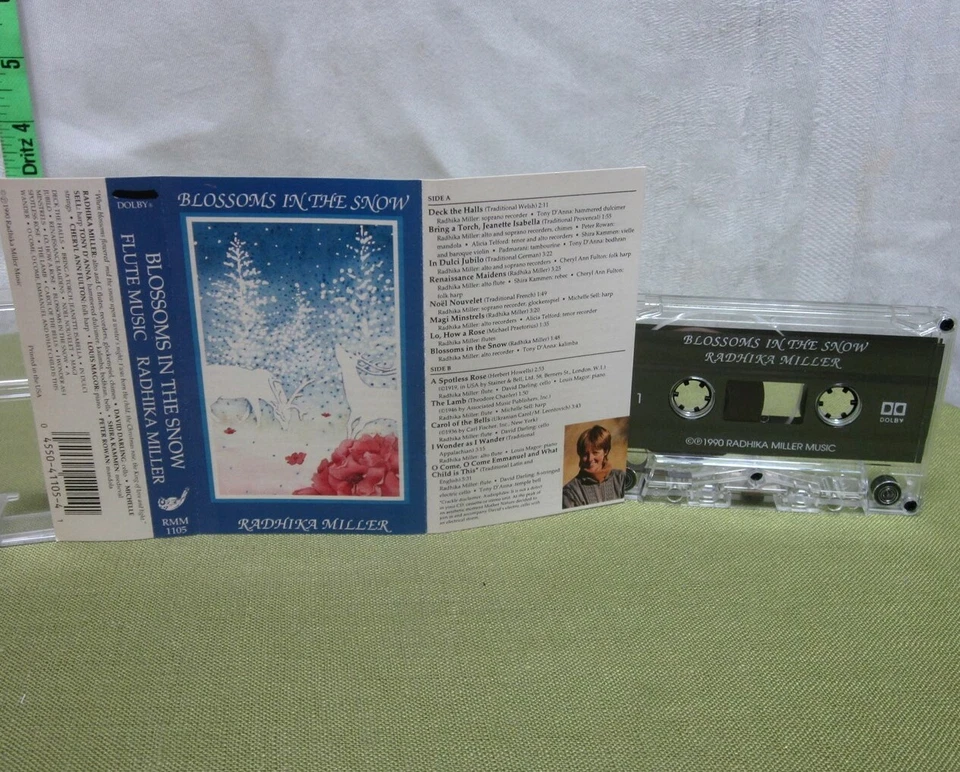 RADHIKA MILLER Blossoms In the Snow cassette tape 1990 recorders & flutes - Image 1 of 1