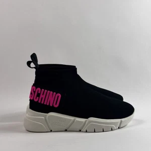 Zapatos para mujer Love Moschino negros de caña alta con logotipo JA15483G1GIZF00A - Imagen 1 de 4