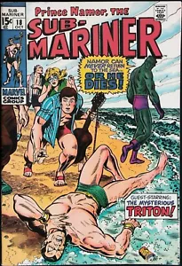 Sub-Mariner Issue #18 ( 1969) *Appearance by Triton* - Very Fine Range - Picture 1 of 2