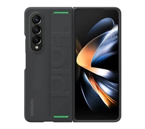 OFFICIAL GENUINE SAMSUNG GALAXY Z FOLD4 SILICONE GRIP COVER CASE BLACK NEW - Picture 1 of 7