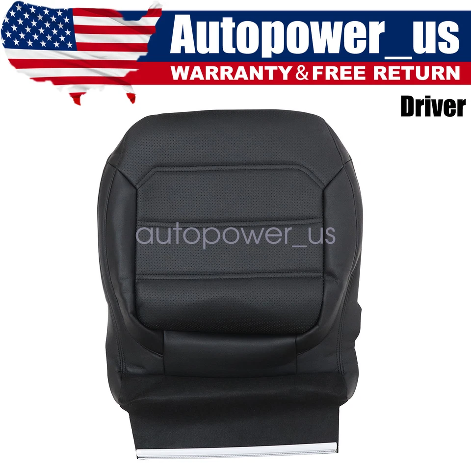 2012 - 2020 For Volkswagen Passat Driver Bottom Perforated Leather Cover Black - Image 1 of 4