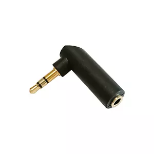 Jack Angle Adapter Male to Female 3.5mm Stereo HIFI Gold Plated 90 Degree - Picture 1 of 1