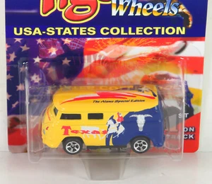 TIGER WHEELS USA States Collection 1 of 4000 Texas VW Volkswagen Bus Van 1:64 - Picture 1 of 7