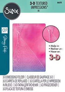 Sizzix French Twist 3D Embossing folder #666701 Retail $12.99 by Stacey Park - Picture 1 of 9