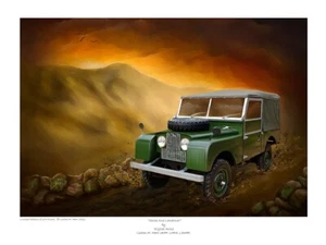 Series One Land Rover 1 - Limited Edition (250) Artist Signed Print Picture - Picture 1 of 4