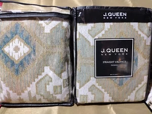 2 - J. Queen New York Straight Valance Phoenix, 88" W x 20"L, each panel, NIP - Picture 1 of 6