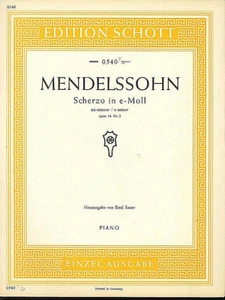 MENDELSSOHN ~ Scherzo in e-Moll opus 16 Nr. 2 - Picture 1 of 1