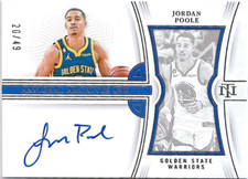2022-23 Panini National Treasures Jordan Poole Archives Ink Auto/Autograph #/49