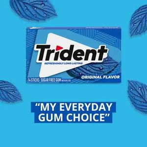Trident Original Flavor Sugar Free Gum, 12 Packs (168 Total Pieces) - Picture 1 of 7