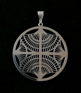 Designer Sterling Silber Anhänger Modernist Studio London gepunzt ausgefallen - Bild 1 von 12