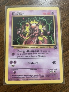 Mewtwo 14/53 Regular Black Star Promo WOTC Vintage Pokemon TCG MP - Picture 1 of 2