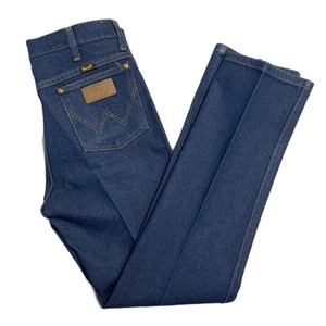 Wrangler Jeans Mens 32x32 Blue 936DEN Cowboy Cut Slim Fit Rigid Indigo High Rise - Picture 1 of 12