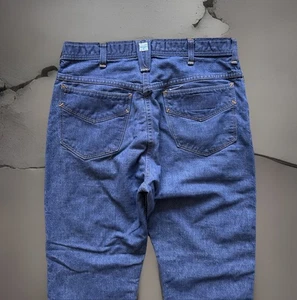 Vintage 50er 60er Roebucks Sears Dark Denim Cowboy Jeans 32x28 One Wash Gripper Reißverschluss - Bild 1 von 19