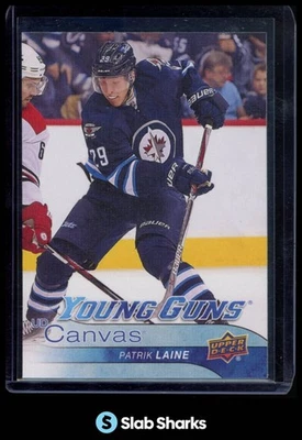 2016 UPPER DECK #C106 PATRIK LAINE UD CANVAS YOUNG GUNS RC ROOKIE - Image 1 of 4
