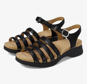 Dansko Damenschuhe Roxie Nappa schwarz Riemchen Leder Größe 38 7,5 8 140 $ - Bild 1 von 14