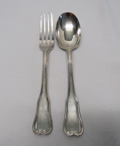 Ravinet d'Enfert Französisches Versilbertes Besteck Dauphin Gabel Löffel - Bild 1 von 7