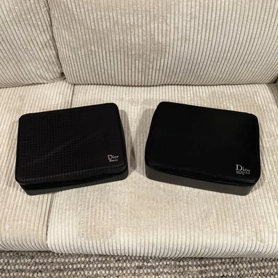 Lote de 2 Organizadores de Maquillaje Cosmético Christian Dior Backstage Caja con Cremallera Belleza Foto 1 de 4