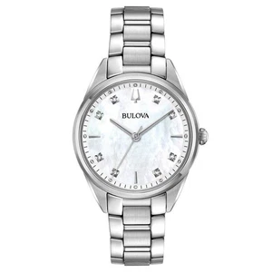 BULOVA Sutton Lady Damenuhr, 32 mm Gehäuse, Diamantindizes - Bild 1 von 3