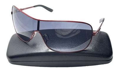 OAKLEY DISTRESS OO4073-04 Red Metal Rectangular Wrap Women's Sunglasses - Image 1 of 4