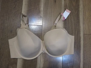 Cacique 1138802 Women's Nude Full Coverage Lightly Lined Balconette Sz 42DDD NWT - Picture 1 of 12