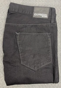 EXPRESS Men's 36x32 ROCCO Slim Fit Skinny Leg Black Jeans "fit like 38x32" - Picture 1 of 20