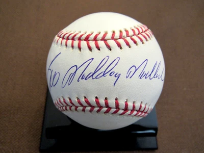 BILL MADLOCK MADDOG WSC PITTSBURGH PIRATES SIGNED AUTO OML BASEBALL JSA BEAUTY - Image 1 of 3