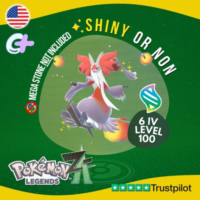 Mega Delphox Shiny or Non ✨ 6 IV Pokémon Legends Z-A Battle Ready ZA Z A - Image 1 of 4