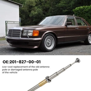 For W124 W126 W201 C107 Power Antenna Mast OEM Replace 1pc Parts - Picture 1 of 23
