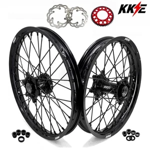 KKE 1.6*21/2.15*18 CNC Dirt Bike Wheels for All Stark Varg Models All Black - Picture 1 of 10
