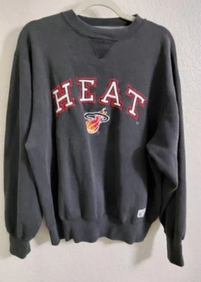 Vintage Logo 7 NBA Miami Heat Basketball Sweatshirt Mens Medium  - Image 1 of 4