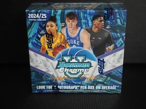 Caja de pasatiempos de baloncesto zafiro cromado Bowman U University 2024/25 - Imagen 1 de 4