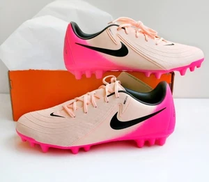 Nike Phantom GX 2 Academy FG/MG Men's Size 9 Crimson Tint Pink Black FD6723-800 - Picture 1 of 8