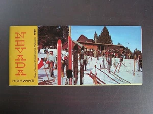 State of Nevada Department of Highways Vintage Road Map 1959 - Picture 1 of 4