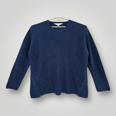 Suéter Nicki Minaj Mujer 3XL Azul Marino Grueso Tejido con Cremalleras Laterales Manga Larga Foto 1 de 4