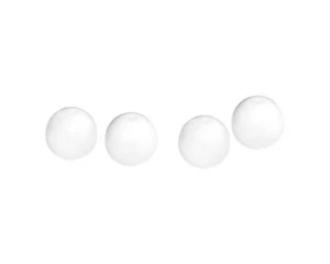 20 x White opaque round pressed Czech Glass beads for jewellery making 10mm - Picture 1 of 2