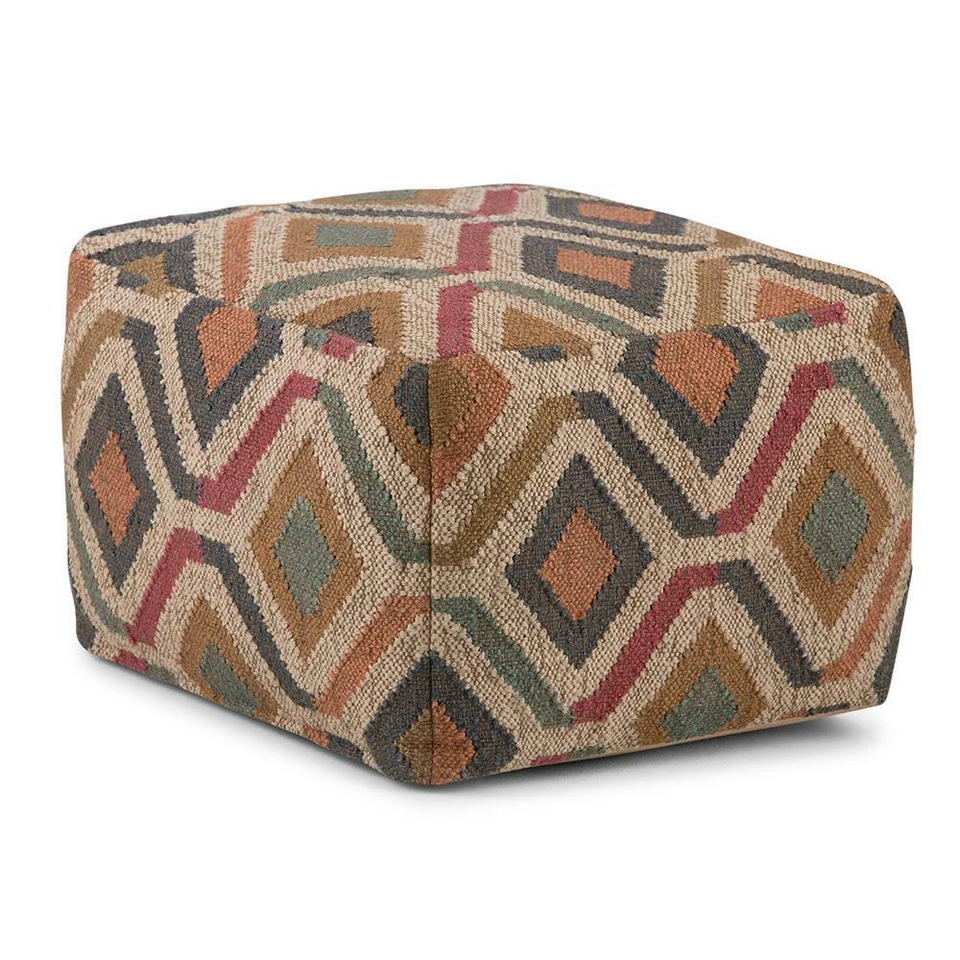 Johanna 20 in Wide Square Pouf - Image 1 of 4