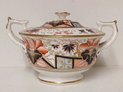 Regency Period Minton Porcelain Lidded Sugar Bowl Pattern No. 512 Circa 1830 - image 1 of 4