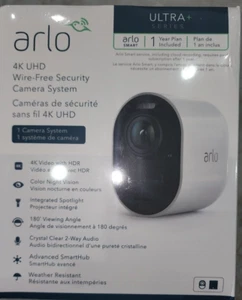 Arlo Ultra VMS5140 4K UHD Wire-Free Security1 Camera System Arlo 1 year Free Ser - Picture 1 of 1