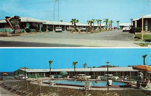 VINTAGE JACKSONVILLE BEACH FL ROADSIDE POSTCARD SIR CHARLES MOTEL 071223 S - Picture 1 of 2