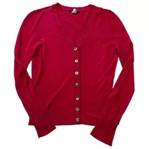 J. CREW rote Strickjacke mit Knopfleiste Damen Größe S - Bild 1 von 5