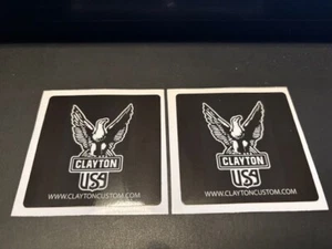 Clayton USA "Eagle" Sticker / Decal 2pc Set - Picture 1 of 1