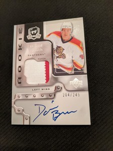 2006-07 UPPER DECK UD THE CUP DAVID BOOTH #133 #ed 204/249 ROOKIE AUTO PATCH